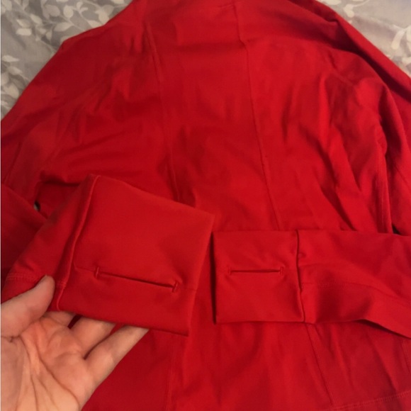 Red Quarter-Zip Pullover- Small - Picture 5 of 5